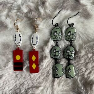 Hot Topic Studio Ghibli Spirited Away Earring Set